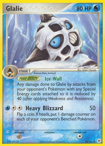 Glalie 34 — EX Hidden Legends