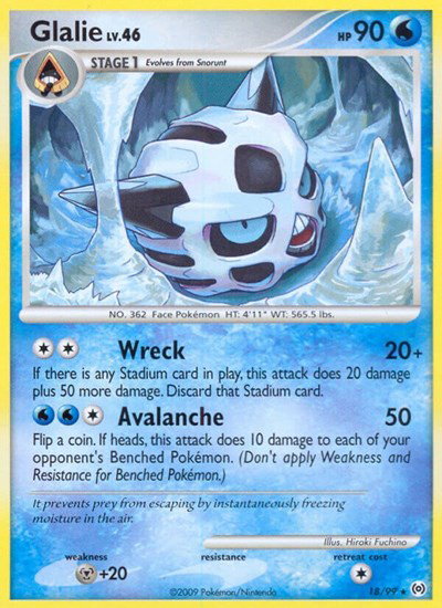 Glalie 18/99 — Platinum Arceus
