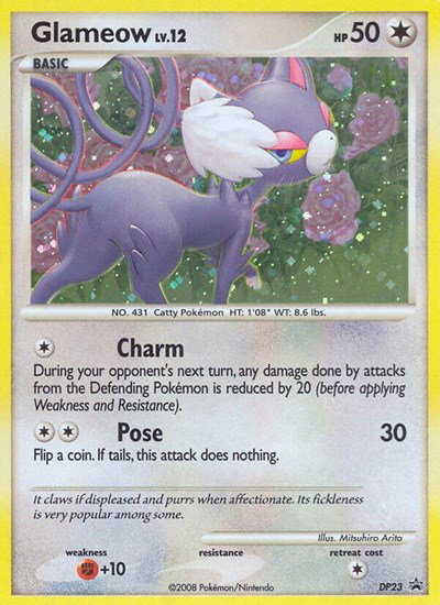 Glameow DP23 — Diamond and Pearl Promos