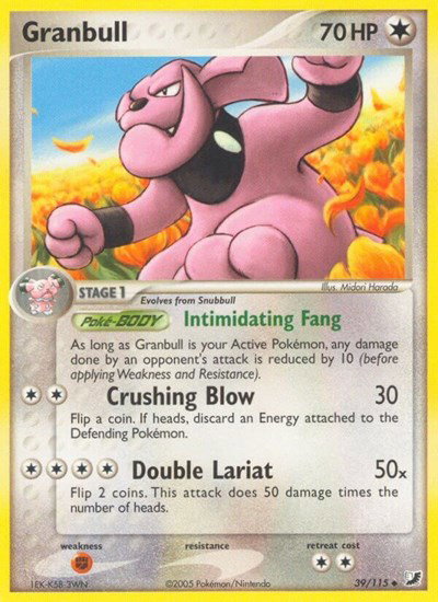 Granbull 39/115 — EX Unseen Forces