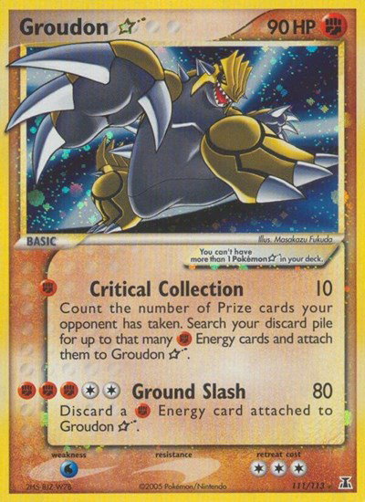 Groudon Gold Star 