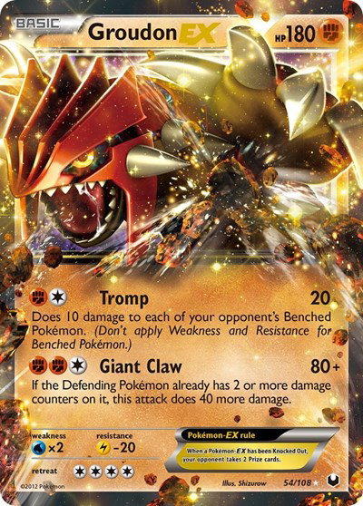 Groudon EX 54 — Dark Explorers