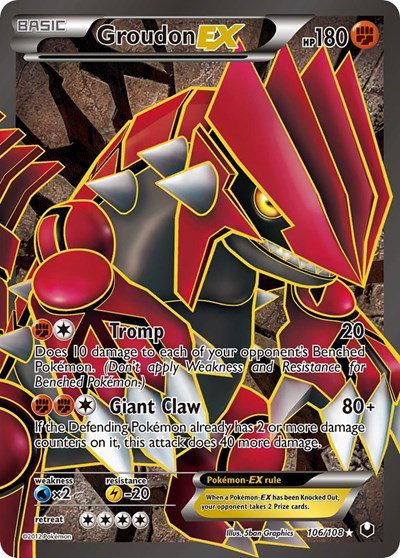 Groudon EX (106 Full Art) 106 — Dark Explorers