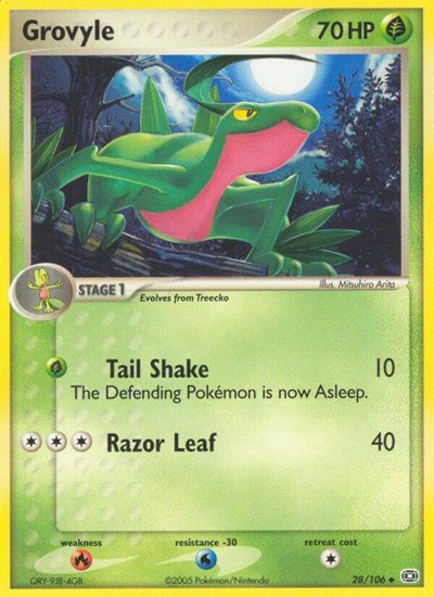 Grovyle 28 — EX Emerald