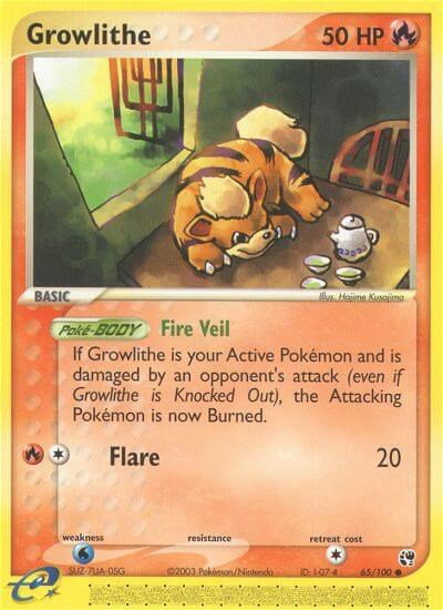 Growlithe 65 — EX Sandstorm