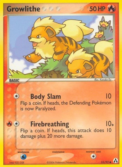 Growlithe 55 — EX Legend Maker