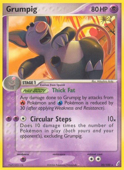 Grumpig 20 — EX Crystal Guardians