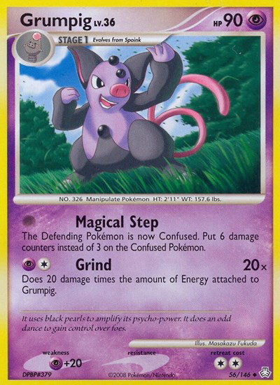 grumpig pokemon card value (20/100) (Stamped) [EX: Crystal Guardians] Pokmon Hit Points130 HP Form Pokemon Fates Collide Grumpig #31