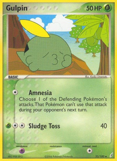Gulpin 33 — EX Crystal Guardians