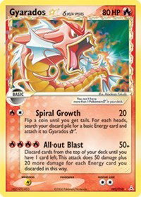 Gyarados Gold Star (Delta Species) 102 — EX Holon Phantoms