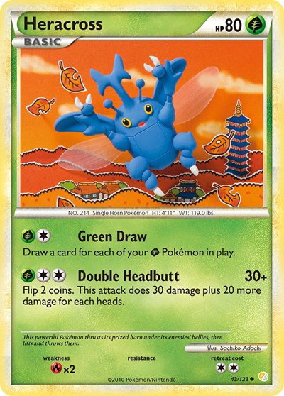 Heracross 43 — HeartGold SoulSilver