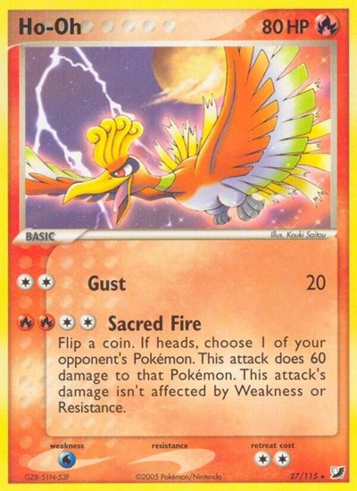 Ho-oh 27/115 — EX Unseen Forces