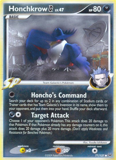 Honchkrow G 77 — Platinum