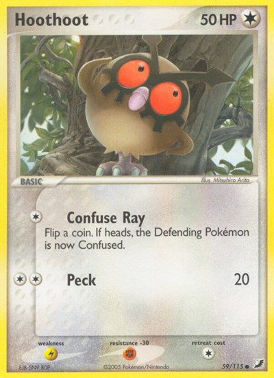 Hoothoot 59/115 — EX Unseen Forces