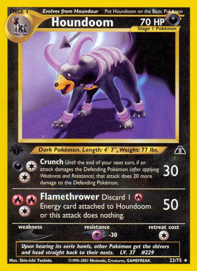 Houndoom (23) 23 — Neo Discovery