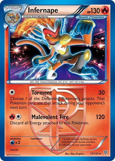 Infernape (Team Plasma) 17 — Plasma Storm
