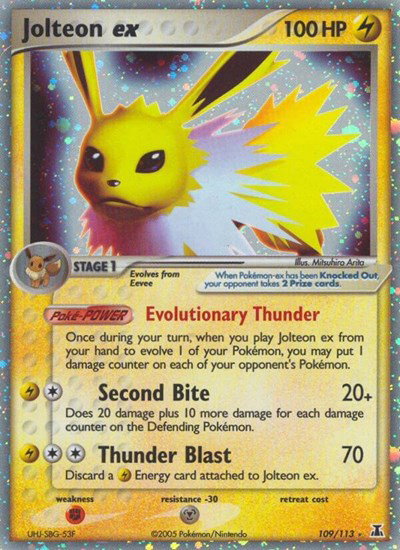 Jolteon ex 109 — EX Delta Species