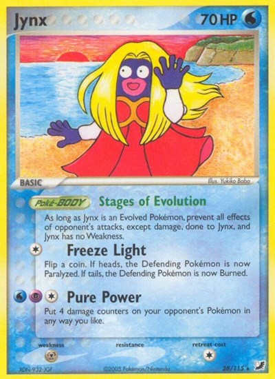 Jynx 28/115 — EX Unseen Forces