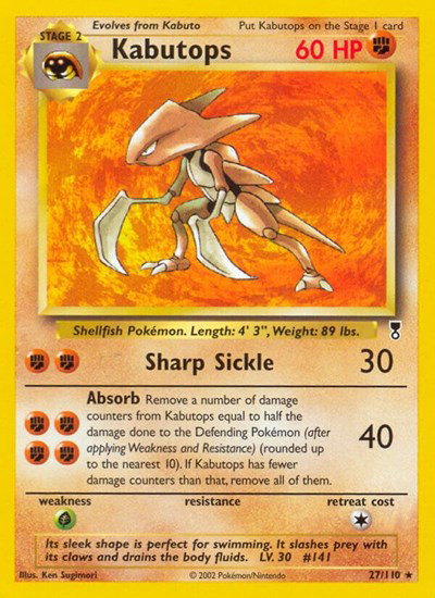 Kabutops 27 — Legendary Collection