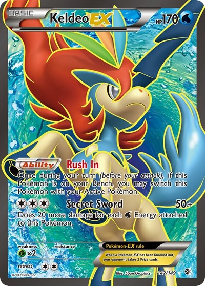 Keldeo EX (142 Full Art) 142 — Boundaries Crossed