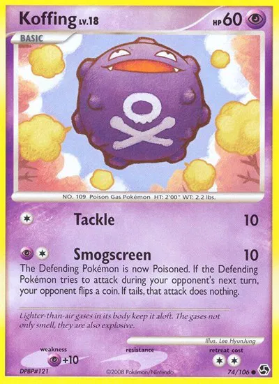 Koffing - 74 - Great Encounters Pokemon - Collectr Koffing - 74 - Great Encounters Pokemon - Collectr