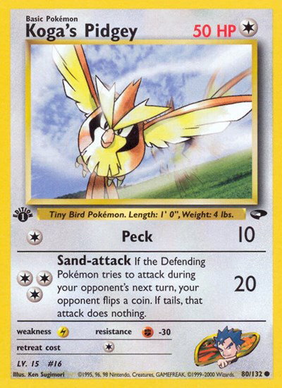Koga's Pidgey (80) 80 — Gym Challenge