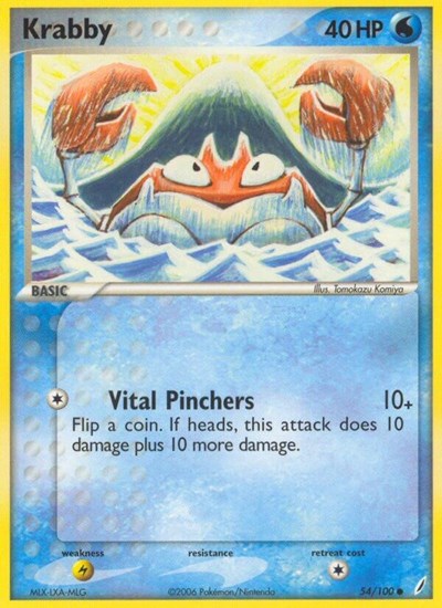 Krabby 54 — EX Crystal Guardians