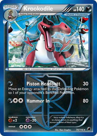 Krookodile (Team Plasma) 70 — Plasma Freeze