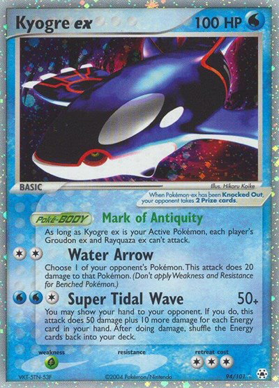Kyogre ex 94 — EX Hidden Legends