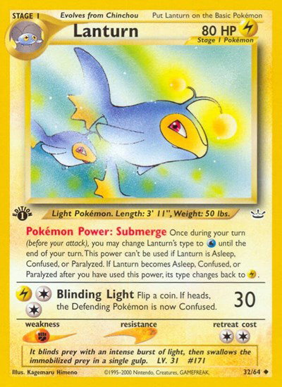 Lanturn - 32 - Neo Revelation Pokemon - Collectr
