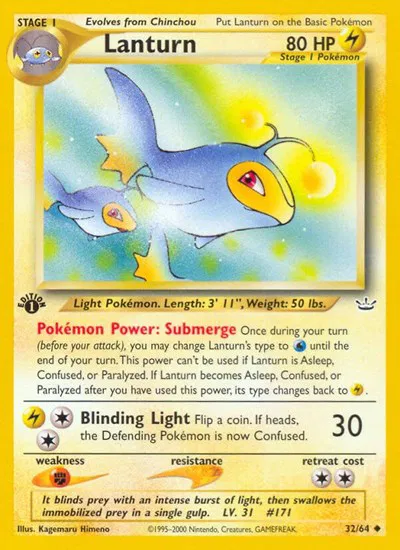 Lanturn - 32 - Neo Revelation Pokemon - Collectr Lanturn - 32 - Neo Revelation Pokemon - Collectr