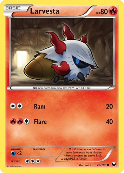 Larvesta (20) 20 — Dark Explorers