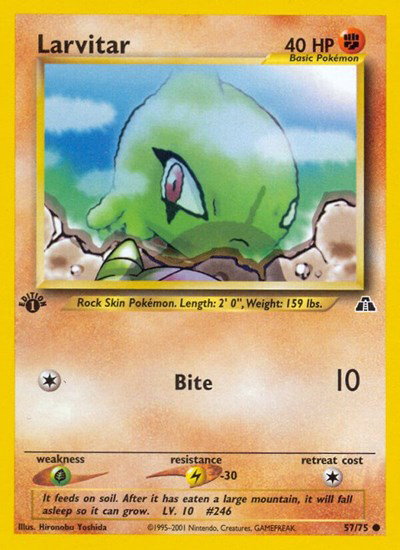 Embrylex / Larvitar 1st Edition 57/75
