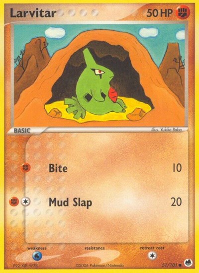 Larvitar 51/101 — EX Dragon Frontiers