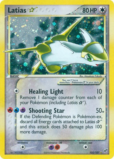 Latias Gold Star 105 — EX Deoxys