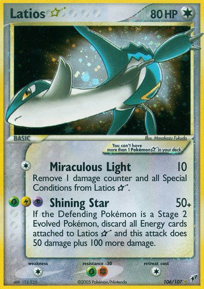 Latios Gold Star 106 — EX Deoxys