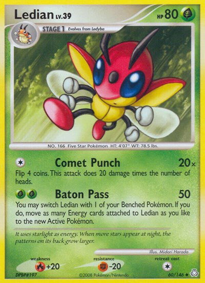 ledian pokemon card value Ledian 18/101 - ex Dragon Frontiers
