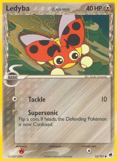 Ledyba (Delta Species) 53/101 — EX Dragon Frontiers