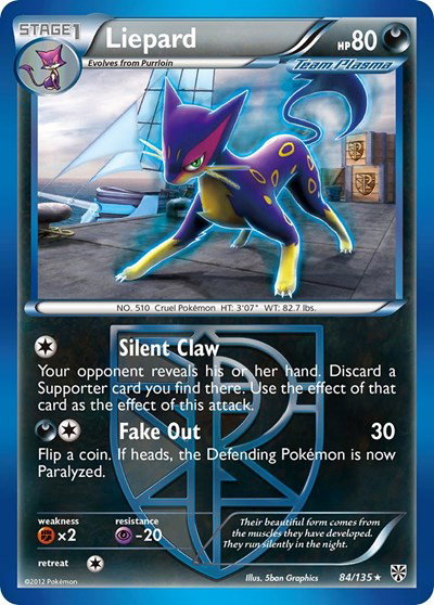 Liepard (Team Plasma) 84 — Plasma Storm