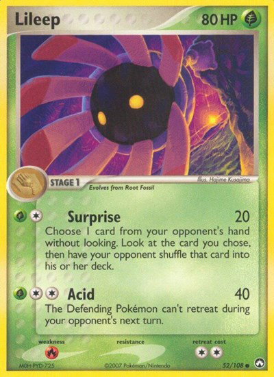 Lileep 52 — EX Power Keepers