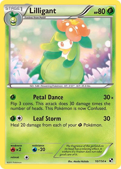 Lilligant 10 — Black and White