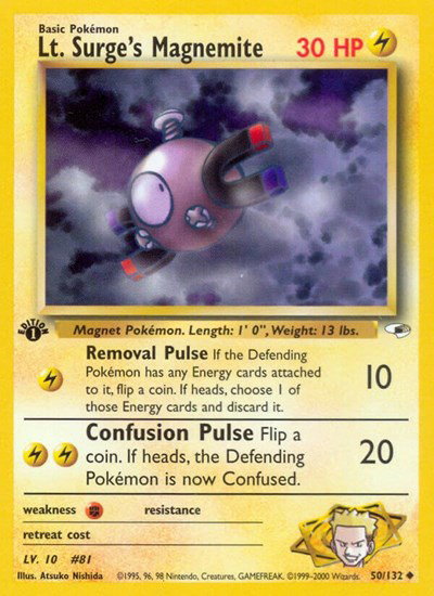 Lt. Surge's Magnemite (50) 50 — Gym Heroes
