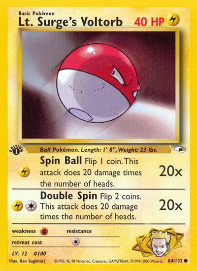 Lt. Surge's Voltorb 84 — Gym Heroes