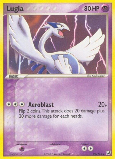 Lugia 29/115 — EX Unseen Forces