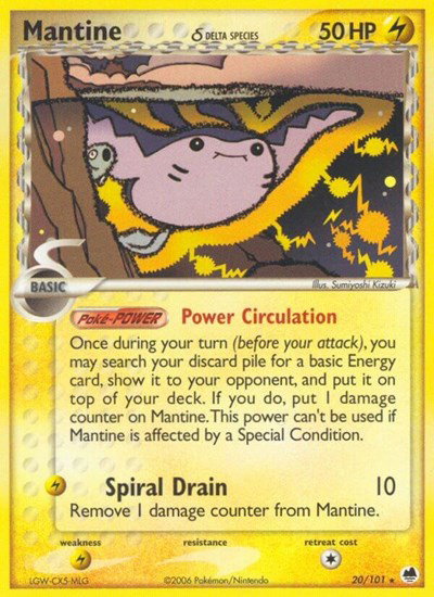 Mantine (Delta Species) 20/101 — EX Dragon Frontiers