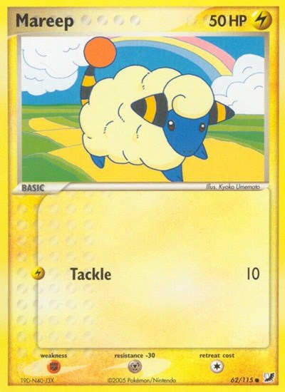 Mareep 62/115 — EX Unseen Forces