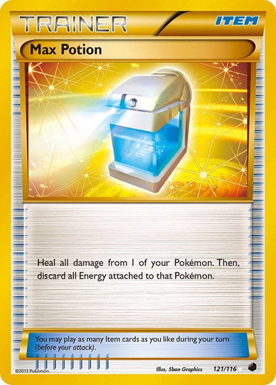 Max Potion (121 Secret Rare) - 121 - Plasma Freeze Pokemon - Collectr