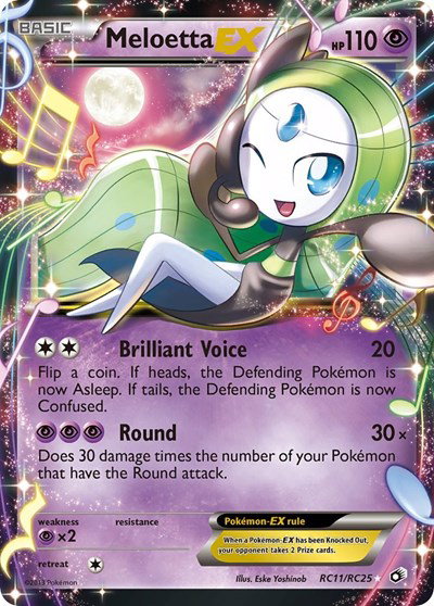 Meloetta EX RC11 — Legendary Treasures: Radiant Collections