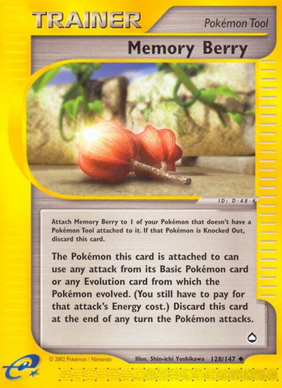 Memory Berry - 128 - Aquapolis Pokemon - Collectr