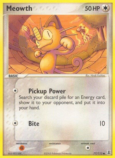 Meowth - 77 - EX Delta Species Pokemon - Collectr